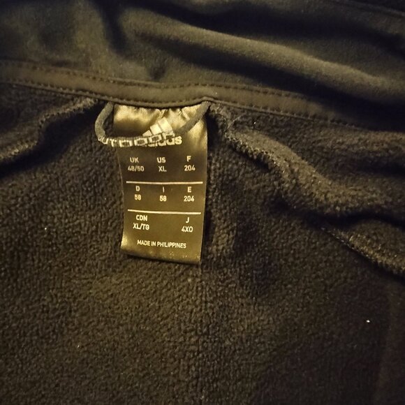 Adidas fleece lined track jacket and climalite shirt - Picture 4 of 7